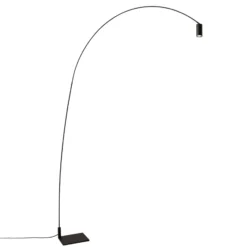 lámpara LED arqueada Nemo Fox, orientable, con atenuador