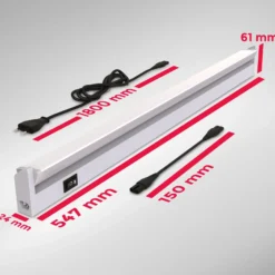 Lámpara LED bajo armario Gina, plateada, 2700 K/4000 K