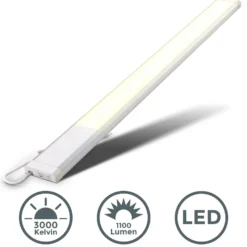Lámpara LED bajo armario Lord, longitud 57,5 cm, plateada, 3000 K