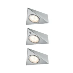 Lámpara LED bajo armario para Paulmann, de hierro, con sensor, juego de 3