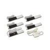Lámpara LED bajo armario S-Pad F juego de 5 negro 4.000 K atenuador