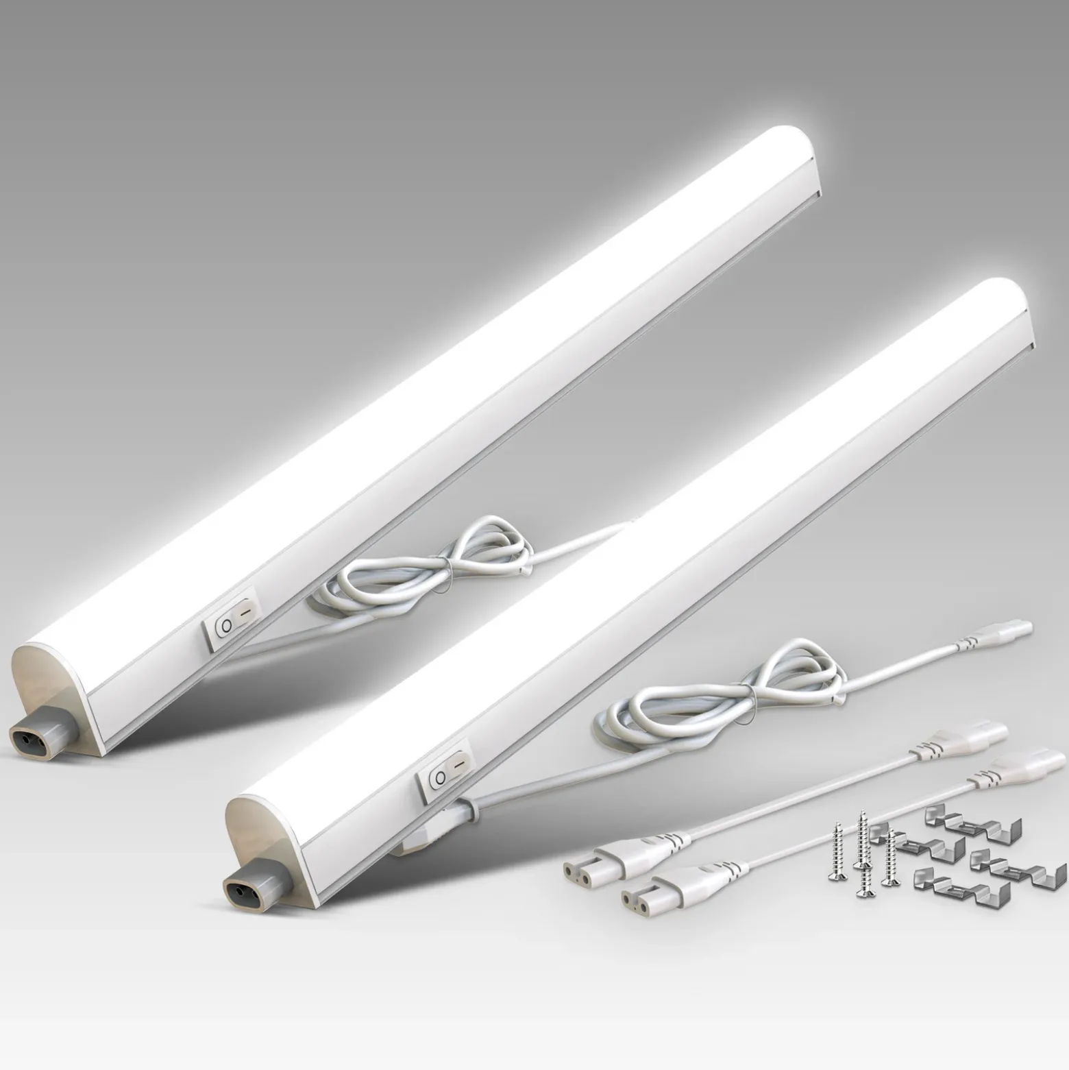 Lámpara LED bajo armario Xaver, longitud 57,3 cm, juego de 2 unidades, 4000 K