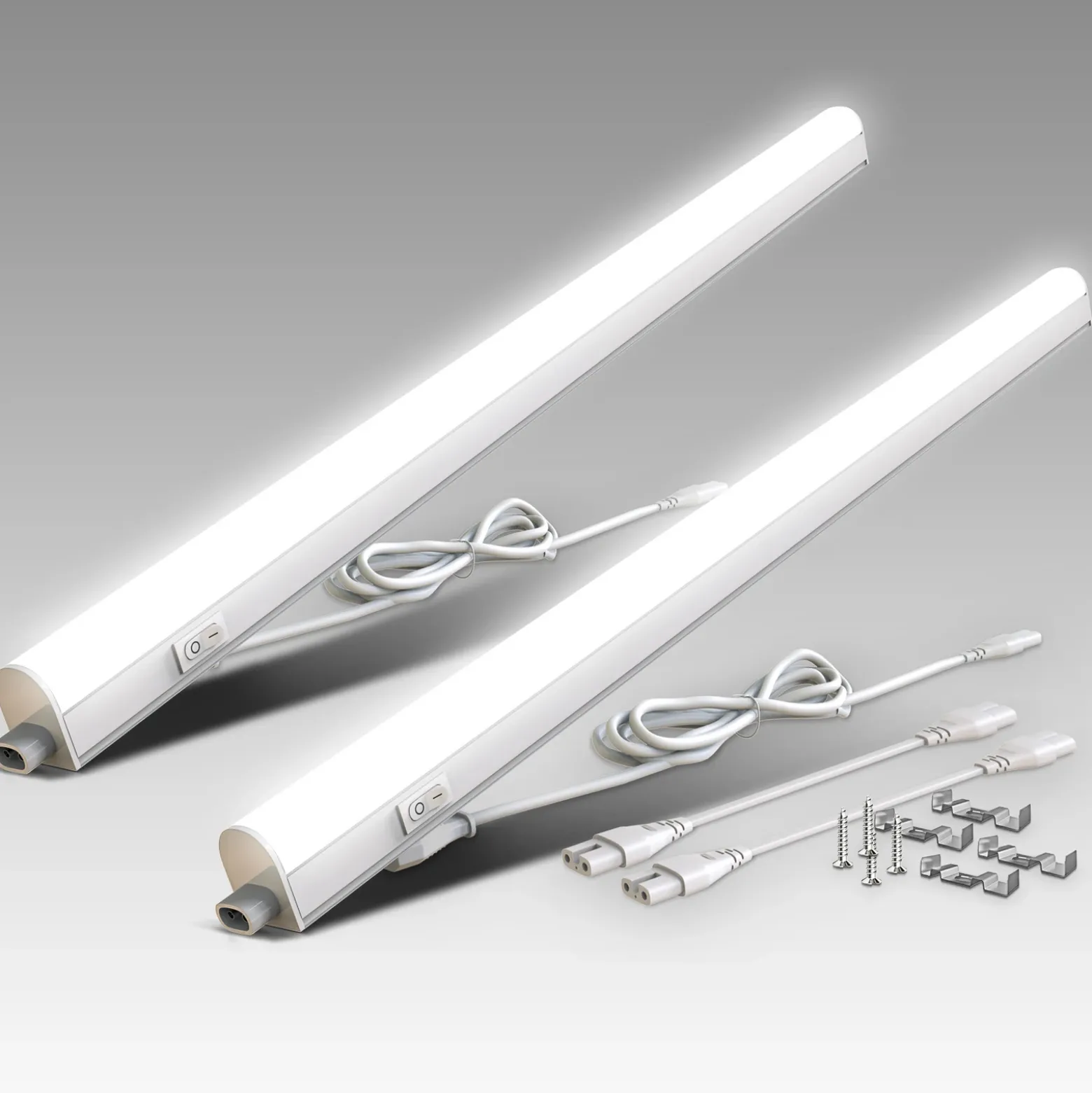 Lámpara LED bajo armario Xaver, longitud 87,3 cm, juego de 2 unidades, 4000 K