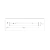 Lámpara LED bajo mueble con sensor OSRAM LINEAR FLAT, 3000 K plateada