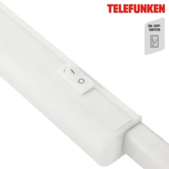 Lámpara LED bajo mueble Hephaistos, blanca, longitud 31 cm