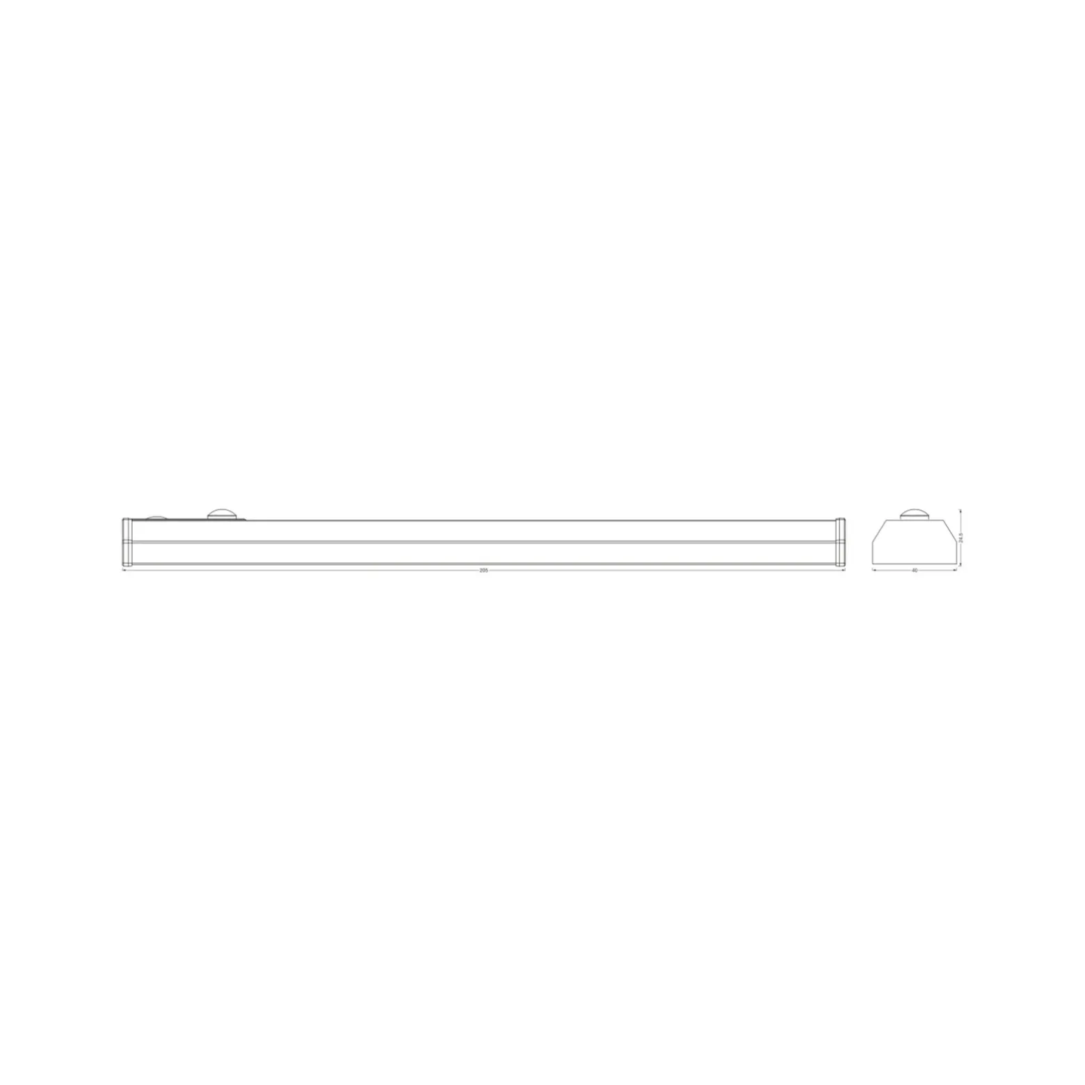 Lámpara LED bajo mueble LINEAR BACKLIGHT de OSRAM, 26 cm, blanca