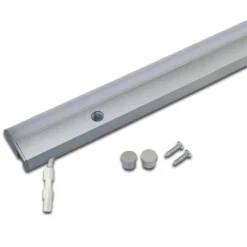 Lámpara LED bajo mueble ModuLite F, aluminio, 120 cm, 3.000 K aluminio