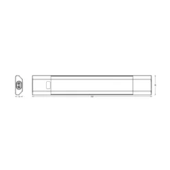 Lámpara LED bajo mueble OSRAM Linear Edge Sensor RGBW 50 cm blanco