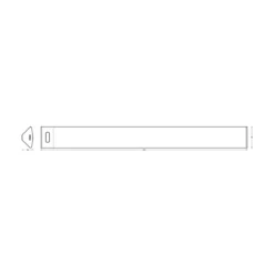 Lámpara LED bajo mueble OSRAM Linear Angle, blanca, sensor, 35 cm