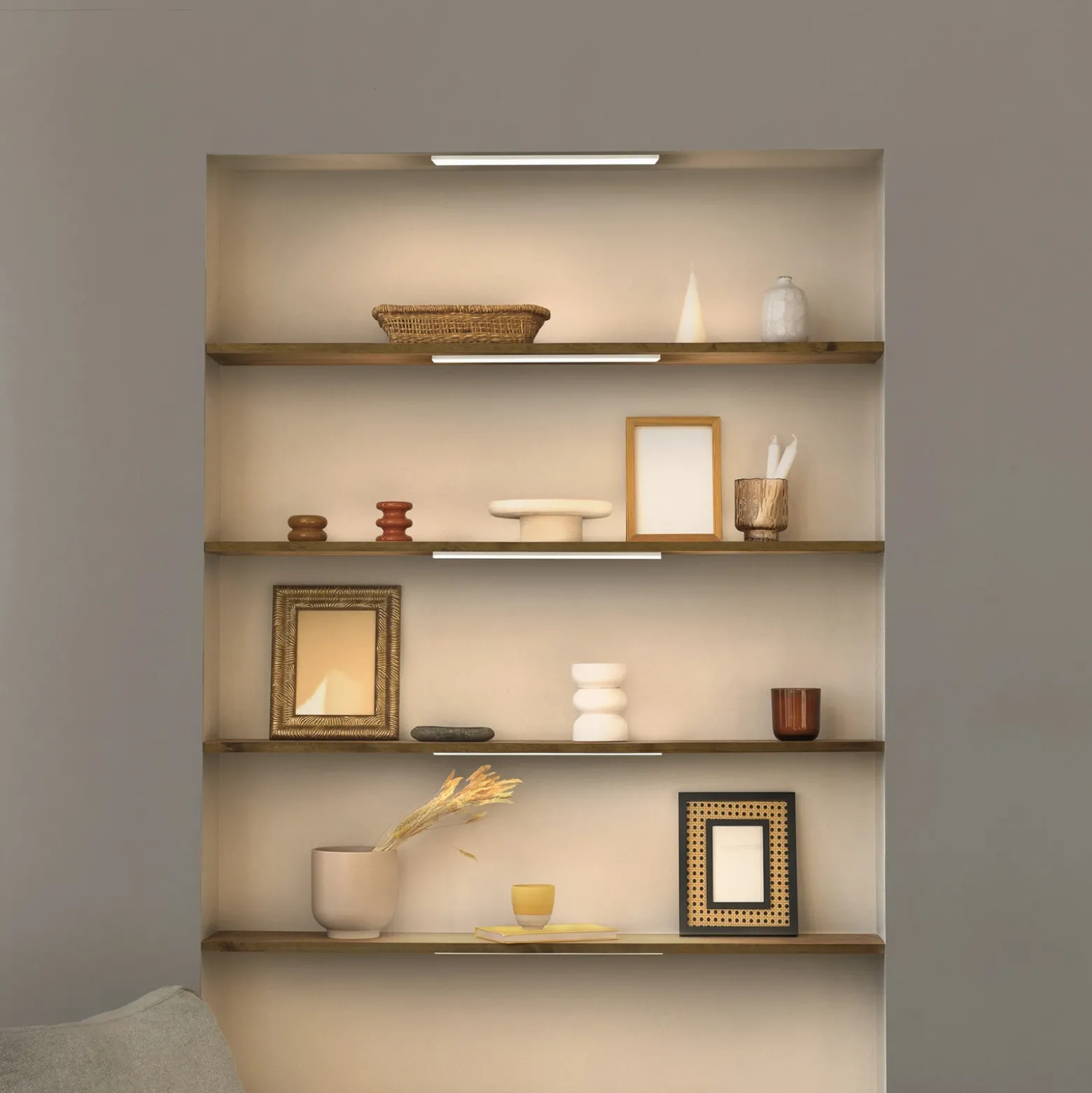 Lámpara LED bajo mueble OSRAM Panel 30 x 10 cm blanco CCT atenuable