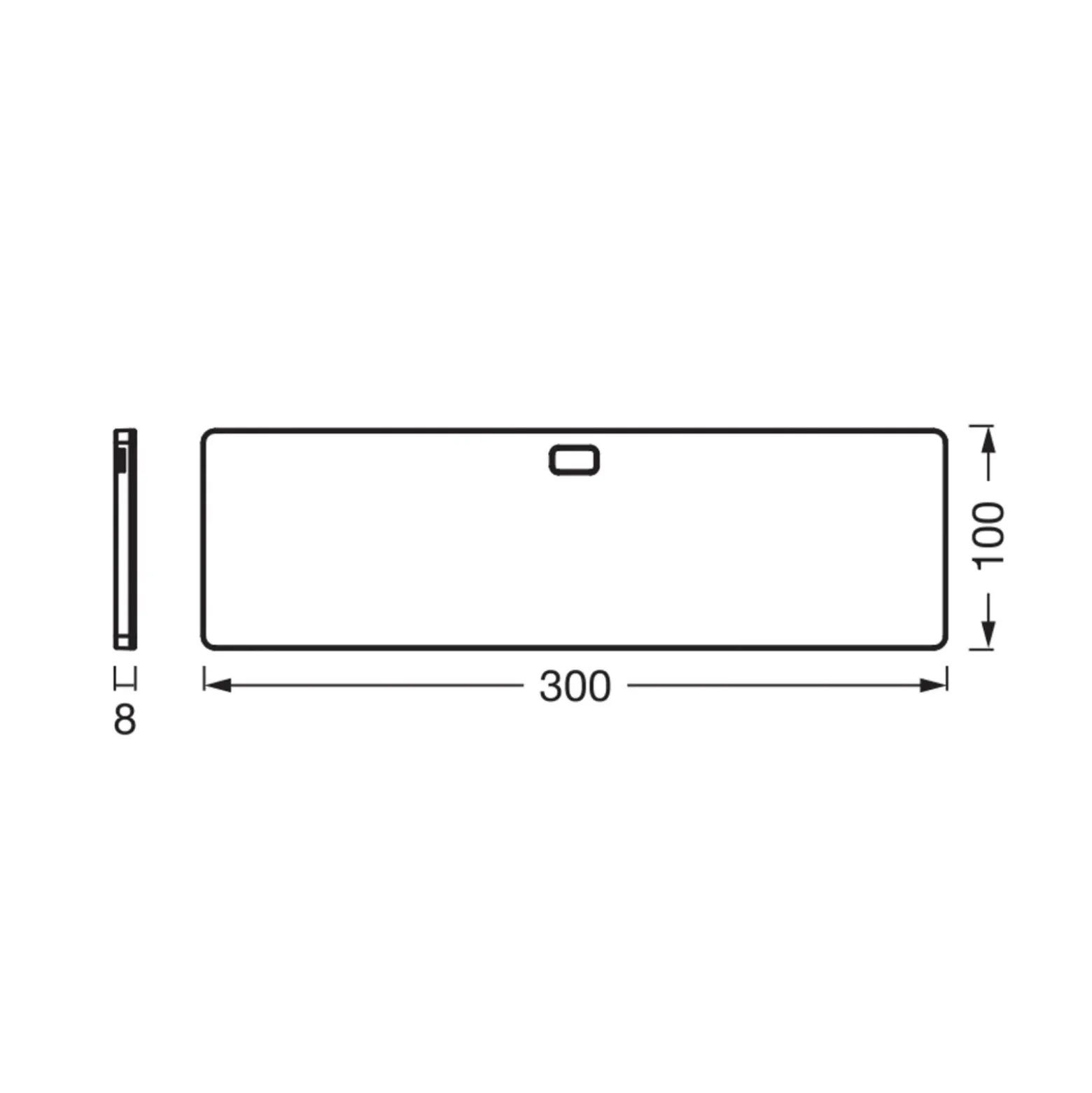 Lámpara LED bajo mueble OSRAM Panel 30 x 10 cm blanco CCT atenuable
