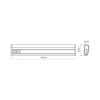 Lámpara LED bajo mueble recargable OSRAM LINEAR MOBILE, 30 cm Sensor USB