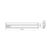 Lámpara LED bajo mueble recargable OSRAM LINEAR MOBILE, 20 cm Sensor USB