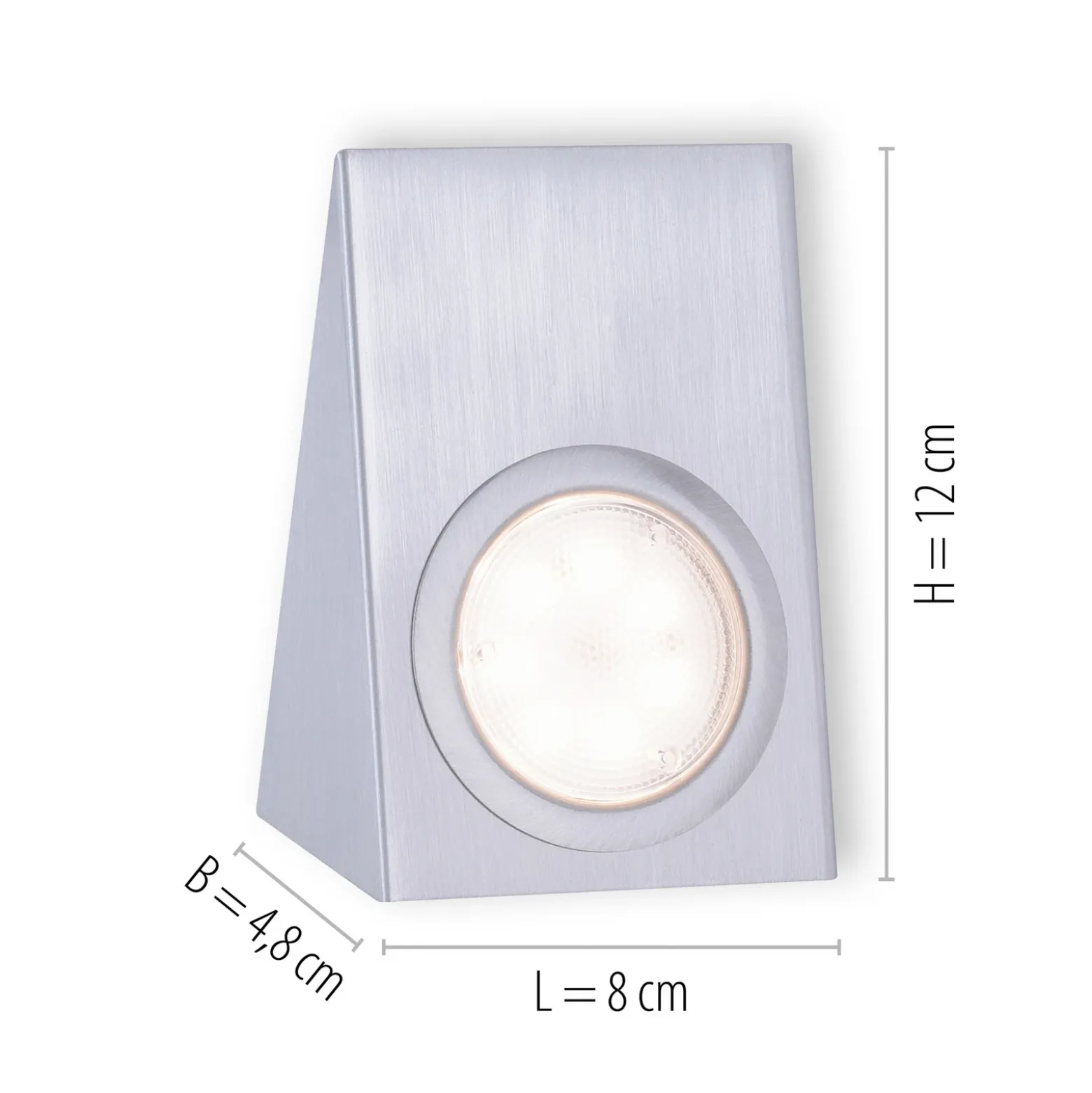Lámpara LED bajo mueble Theo, cuadrada, Set de 3
