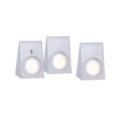 Lámpara LED bajo mueble Theo, cuadrada, Set de 3