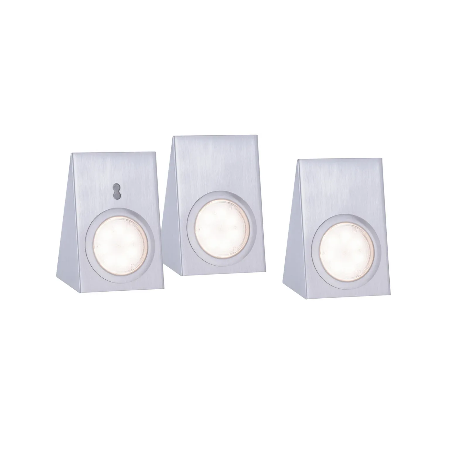 Lámpara LED bajo mueble Theo, cuadrada, Set de 3