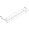 Lámpara LED bajo mueble Top-Stick FMK, 3.000K, 120cm