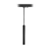 Lámpara LED colgante Slim, riel monofásico, negro, aluminio, 5 W, 2700 K