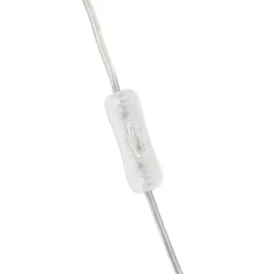 Lámpara LED de mesa/pared Fjora de Lindby, naranja/cromo, Ø30 cm, atenuable.