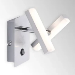 Lámpara LED de pared Rico angular de 2 llamas