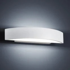 Lámpara LED de pared Yona en blanco mate, 27,5 cm