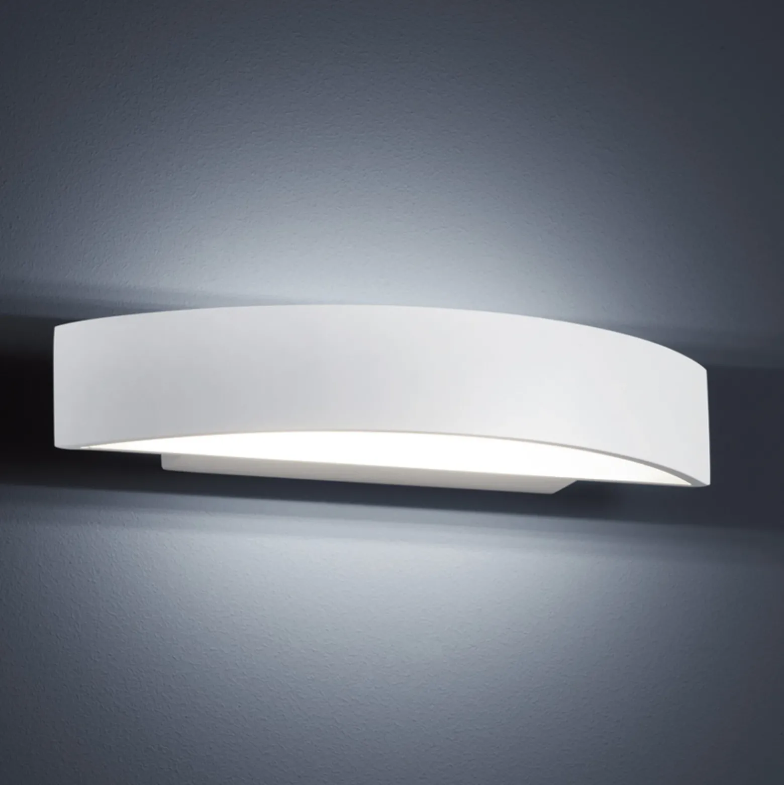 Lámpara LED de pared Yona en blanco mate, 27,5 cm