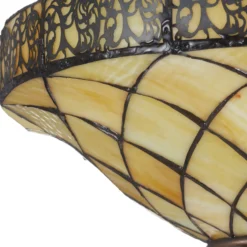 Lámpara LED de pie Diamond, estilo Tiffany