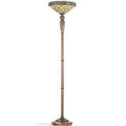 Lámpara LED de pie Diamond, estilo Tiffany