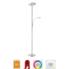 lámpara LED de pie LOLAsmart Rocco con brazo de lectura