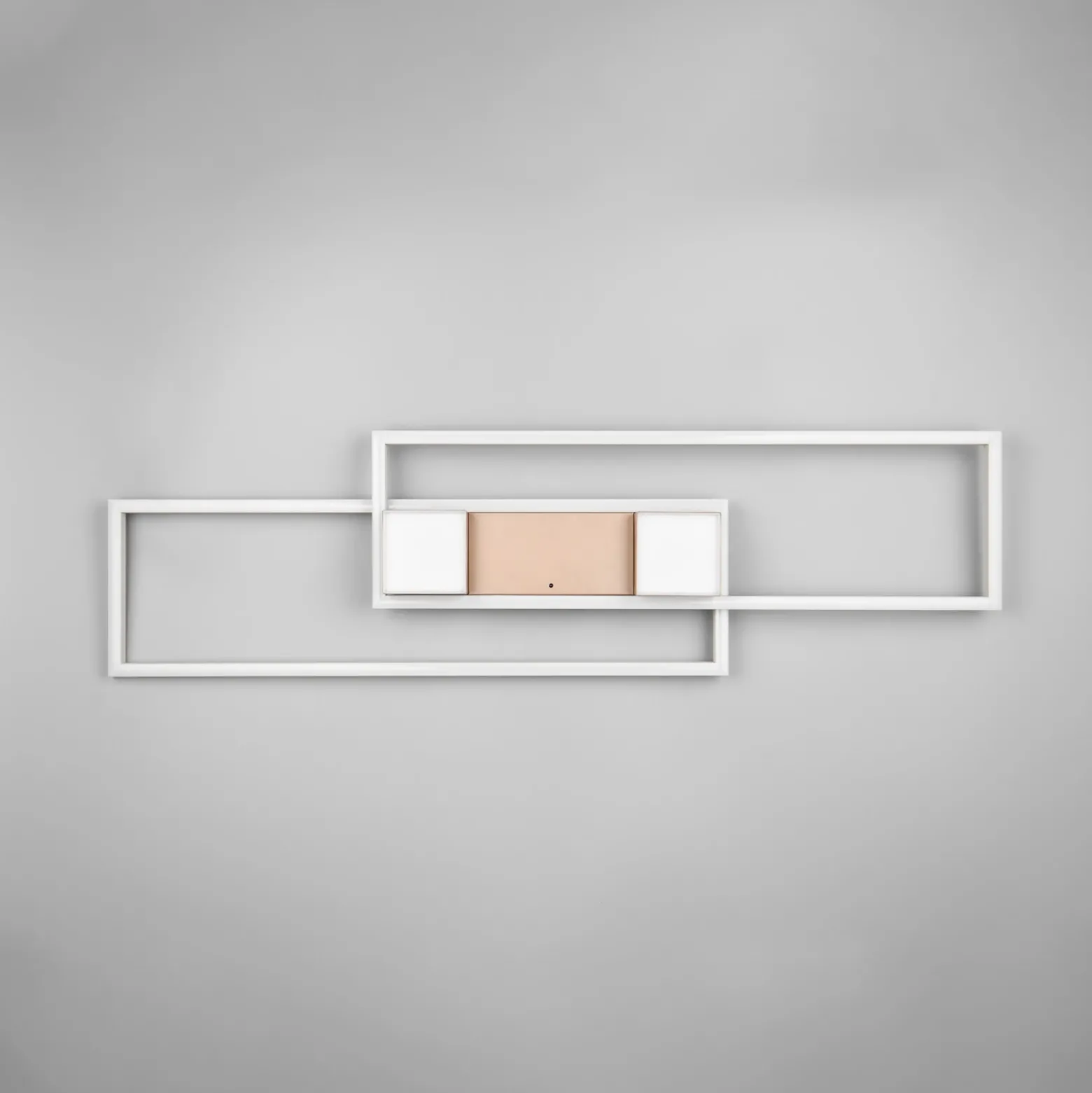 Lámpara LED de techo Albany, marrón, 100 x 28 cm, aluminio, CCT atenuable