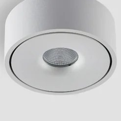 Lámpara LED de techo Arcchio Rotari, blanca, metal, Ø 12 cm