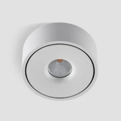 Lámpara LED de techo Arcchio Rotari, blanca, metal, Ø 12 cm