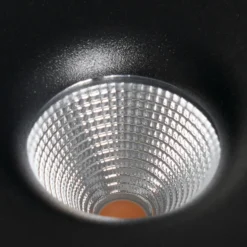 Lámpara LED de techo Arcchio Rotari, negra, de metal, Ø 12 cm