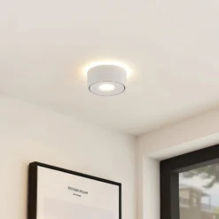 Lámpara LED de techo Arcchio Rotari, blanca, con luz hacia arriba y hacia