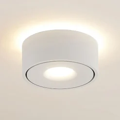 Lámpara LED de techo Arcchio Rotari, blanca, con luz hacia arriba y hacia