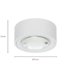 Lámpara LED de techo Arcchio Rotari, con lente, 2 luces fijas