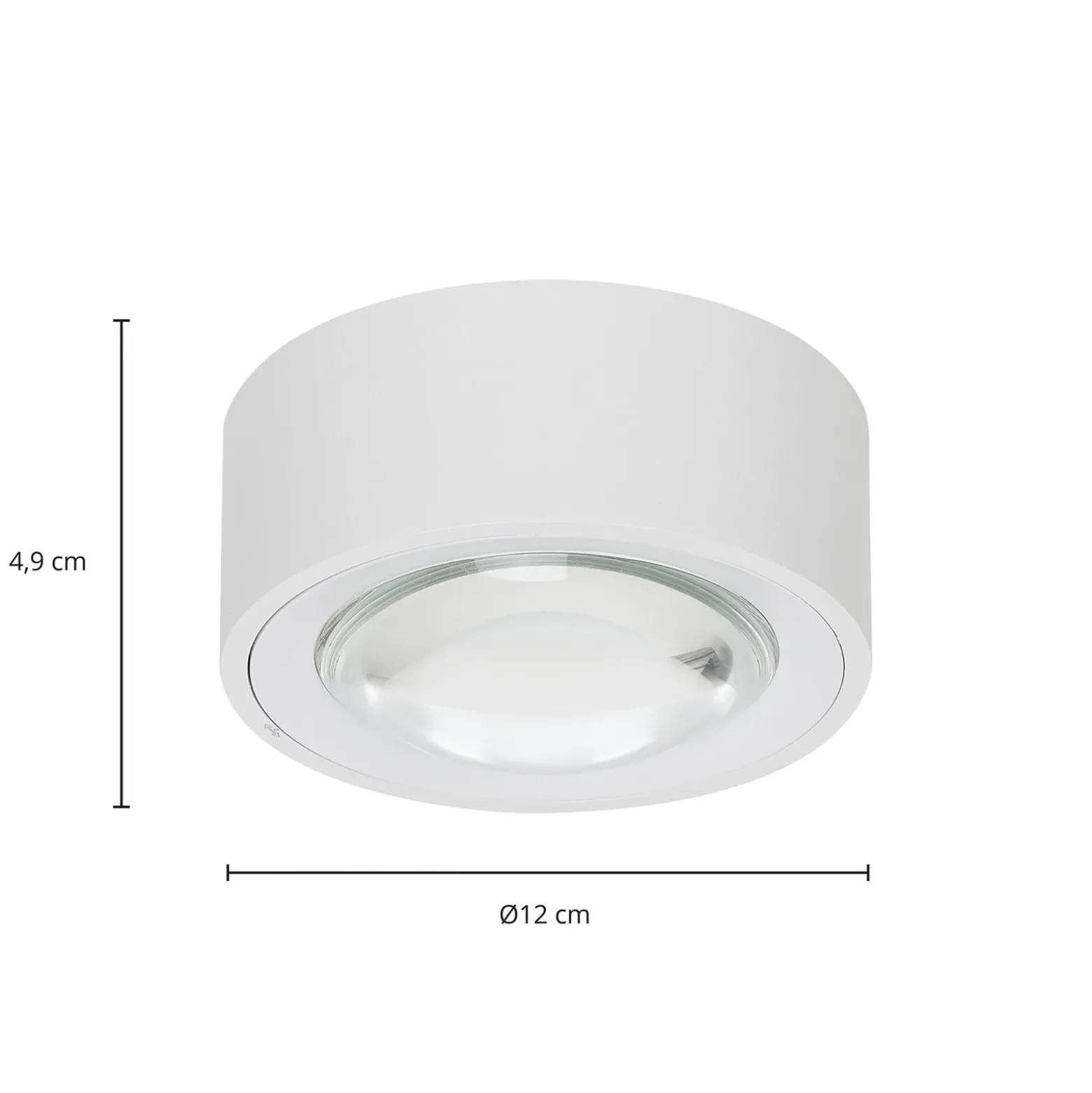 Lámpara LED de techo Arcchio Rotari, con lente, 2 luces fijas
