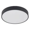Lámpara LED de techo Arcchio Vanida, negra, Ø 40 cm, arriba/abajo