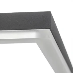 Lámpara LED de techo Bard, 42x42 cm, antracita