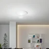Lámpara LED de techo Conrad, blanca, Ø 50 cm, metal, atenuable