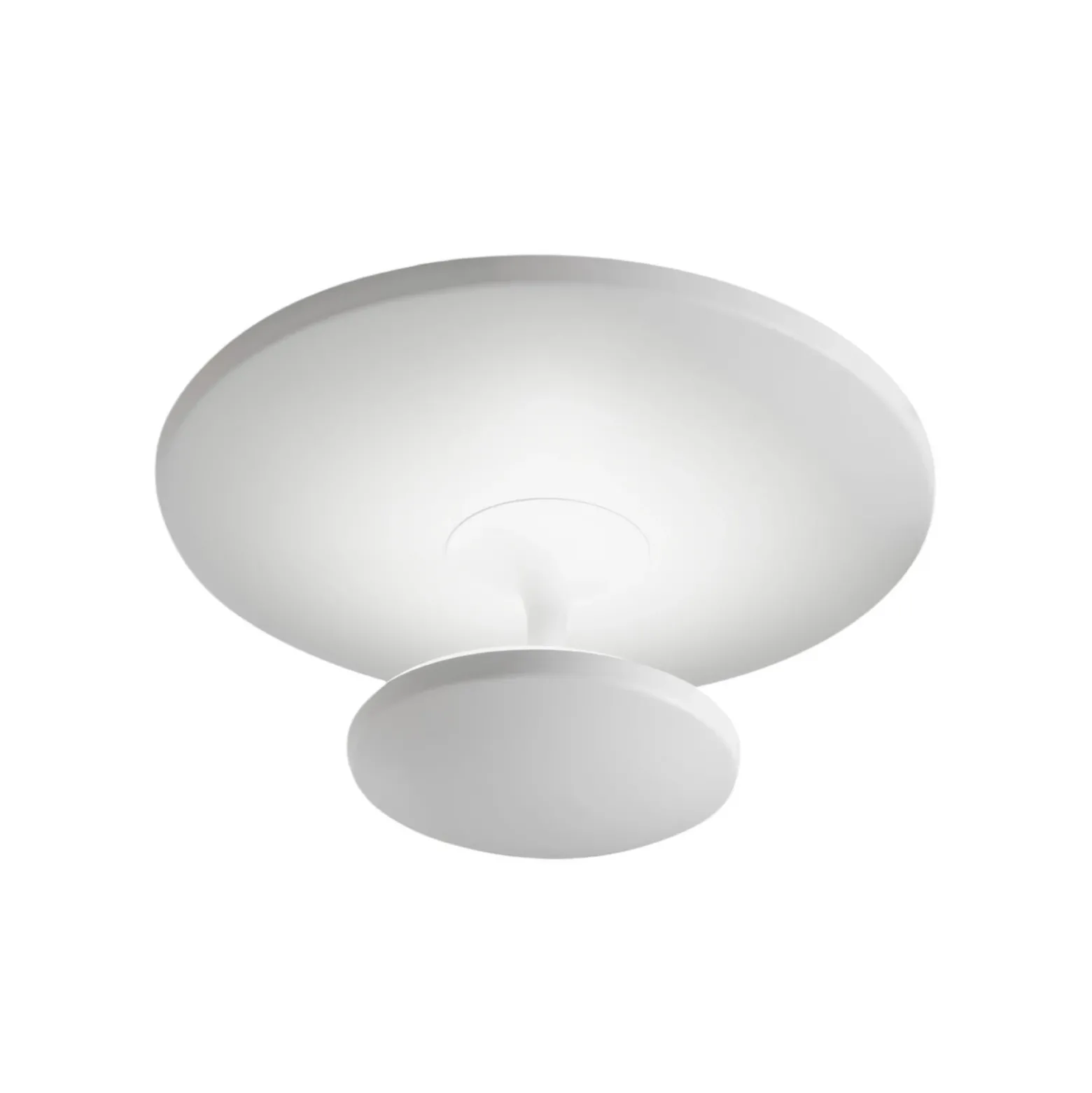 Lámpara LED de techo Conrad, blanca, Ø 50 cm, metal, atenuable