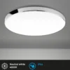 Lámpara LED de techo 3351216 cromada/blanca, Ø 35,5 cm, 4000 K, IP44