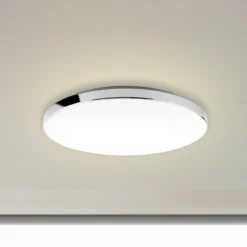 Lámpara LED de techo 3351216 cromada/blanca, Ø 35,5 cm, 4000 K, IP44