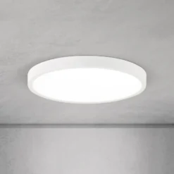 lámpara LED de techo Disc, blanca, Ø 28 cm, CCT, metal/plástico