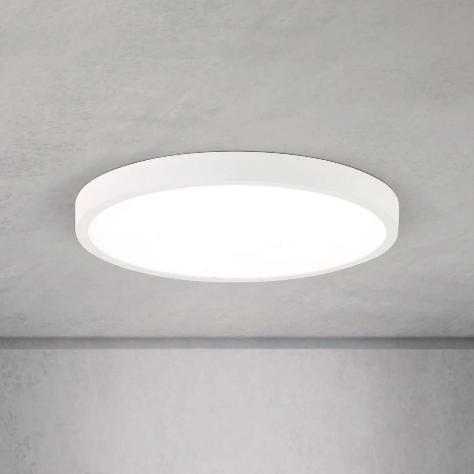 lámpara LED de techo Disc, blanca, Ø 28 cm, CCT, metal/plástico