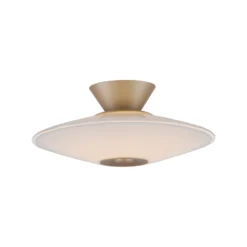 Lámpara LED de techo Elipsa de Paul Neuhaus, blanco/bronce, Ø 35 cm
