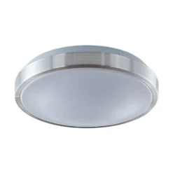 Lámpara LED de techo Emelie de Lindby, Ø 27 cm, color aluminio, metal