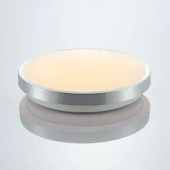 Lámpara LED de techo Emelie de Lindby, Ø 27 cm, color aluminio, metal