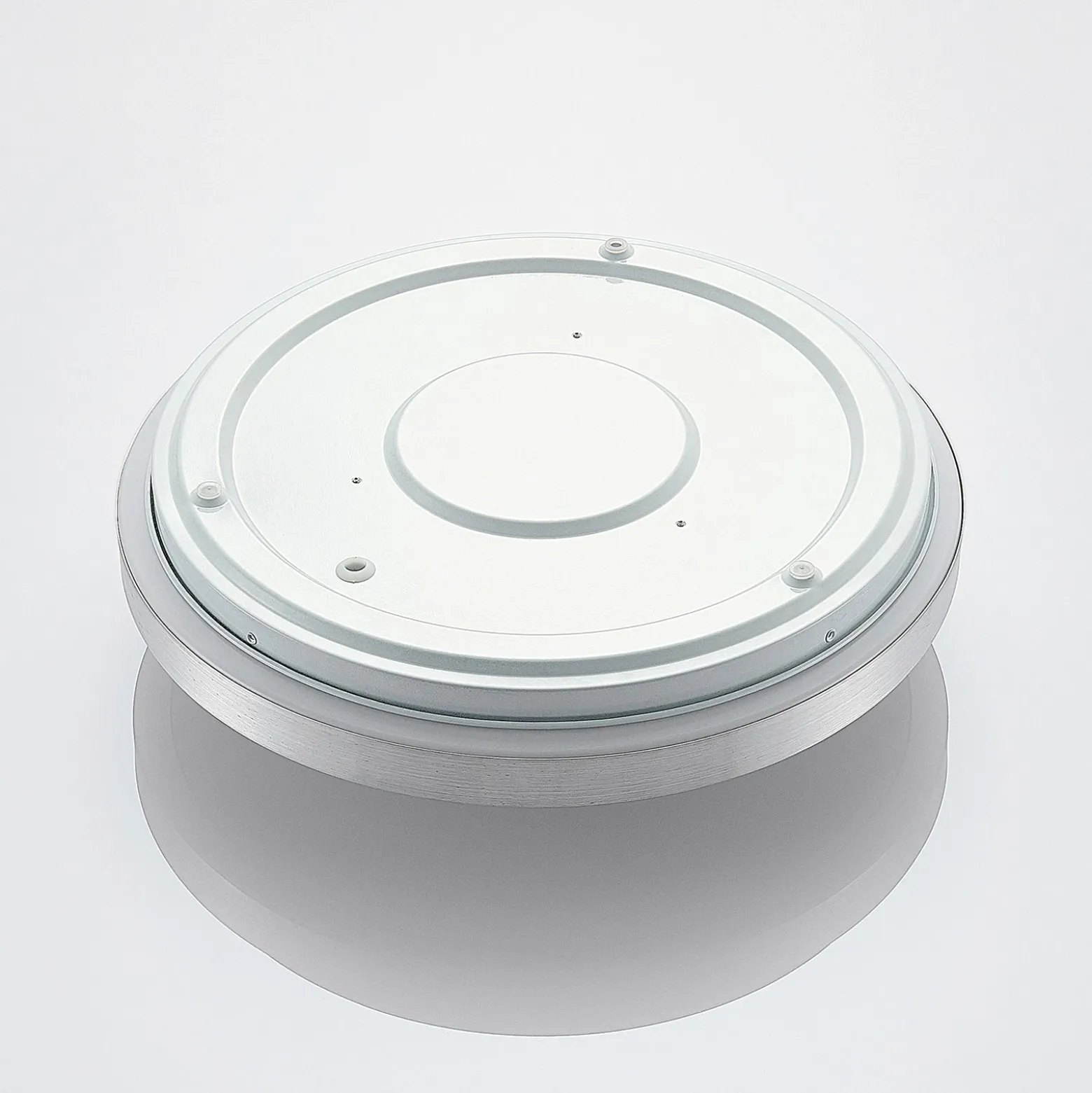 Lámpara LED de techo Emelie de Lindby, Ø 35 cm, color aluminio, metal