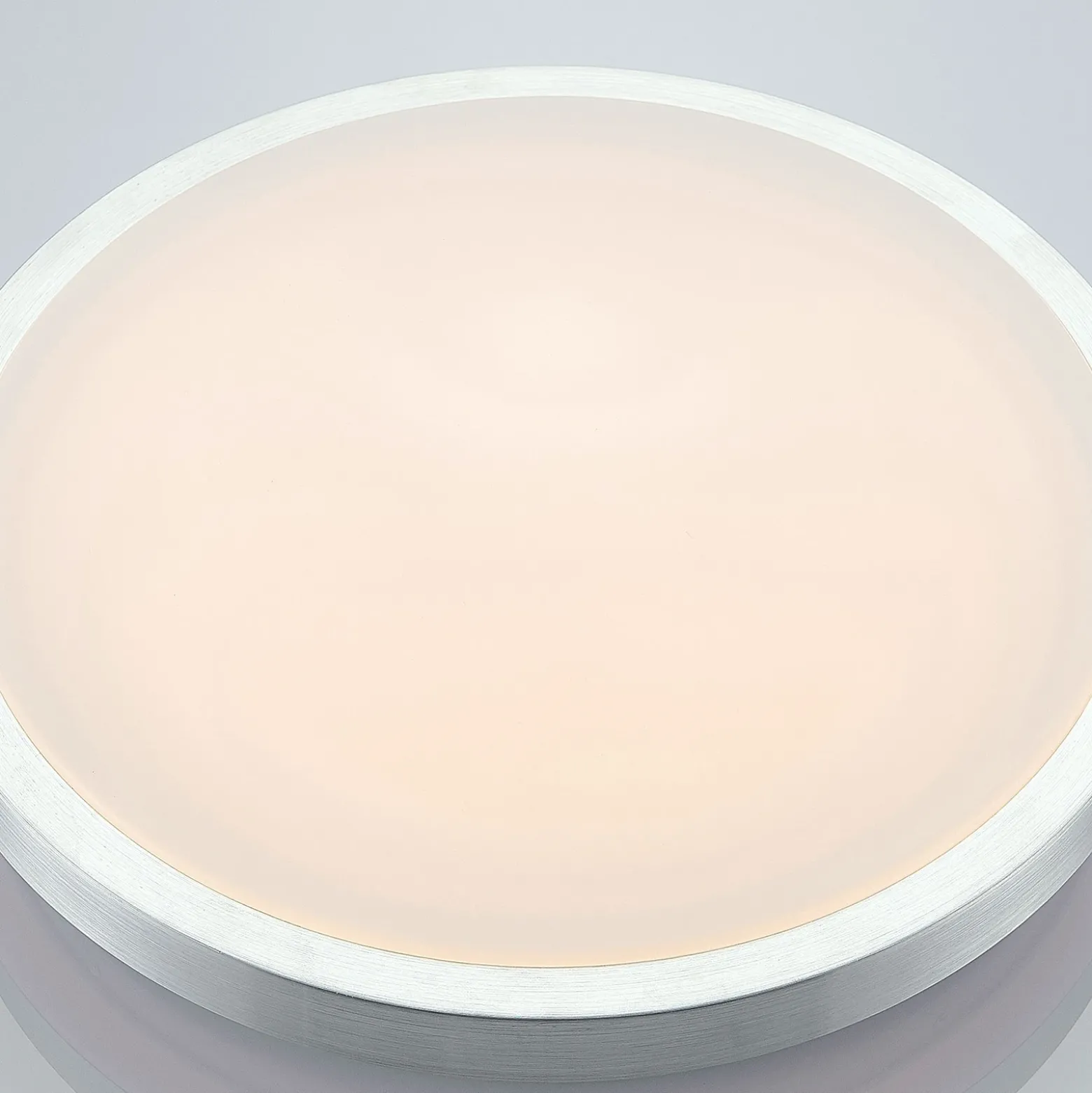 Lámpara LED de techo Emelie de Lindby, Ø 35 cm, color aluminio, metal